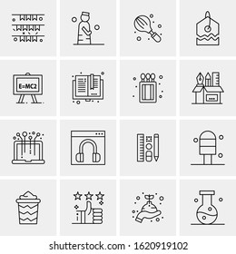 16 Business Universal Icons Vector. Creative Icon Illustration to use in web and Mobile Related project.