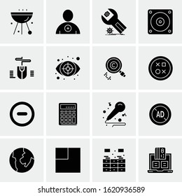 16 Business Universal Icons Vector. Creative Icon Illustration to use in web and Mobile Related project.