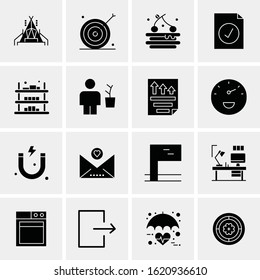 16 Business Universal Icons Vector. Creative Icon Illustration to use in web and Mobile Related project.