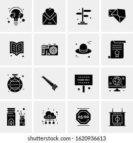 16 Business Universal Icons Vector. Creative Icon Illustration to use in web and Mobile Related project.