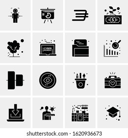 16 Business Universal Icons Vector. Creative Icon Illustration to use in web and Mobile Related project.