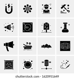 16 Business Universal Icons Vector. Creative Icon Illustration to use in web and Mobile Related project.