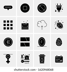 16 Business Universal Icons Vector. Creative Icon Illustration to use in web and Mobile Related project.