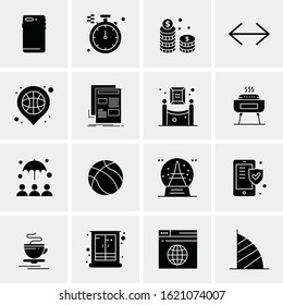 16 Business Universal Icons Vector. Creative Icon Illustration to use in web and Mobile Related project.