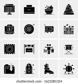 16 Business Universal Icons Vector. Creative Icon Illustration to use in web and Mobile Related project.