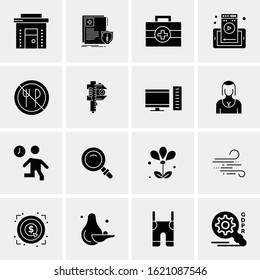 16 Business Universal Icons Vector. Creative Icon Illustration to use in web and Mobile Related project.