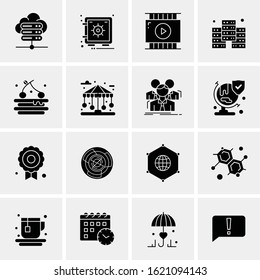 16 Business Universal Icons Vector. Creative Icon Illustration to use in web and Mobile Related project.