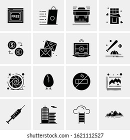 16 Business Universal Icons Vector. Creative Icon Illustration to use in web and Mobile Related project.
