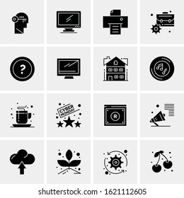 16 Business Universal Icons Vector. Creative Icon Illustration to use in web and Mobile Related project.