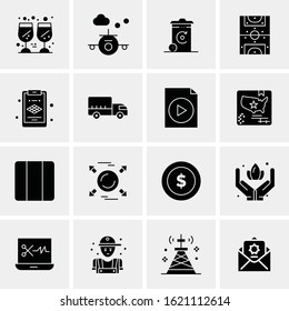 16 Business Universal Icons Vector. Creative Icon Illustration to use in web and Mobile Related project.