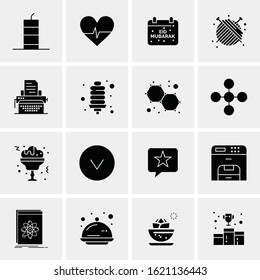 16 Business Universal Icons Vector. Creative Icon Illustration to use in web and Mobile Related project.