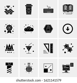 16 Business Universal Icons Vector. Creative Icon Illustration to use in web and Mobile Related project.