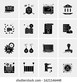 16 Business Universal Icons Vector. Creative Icon Illustration to use in web and Mobile Related project.