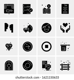 16 Business Universal Icons Vector. Creative Icon Illustration to use in web and Mobile Related project.