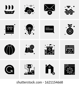 16 Business Universal Icons Vector. Creative Icon Illustration to use in web and Mobile Related project.