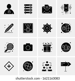 16 Business Universal Icons Vector. Creative Icon Illustration to use in web and Mobile Related project.