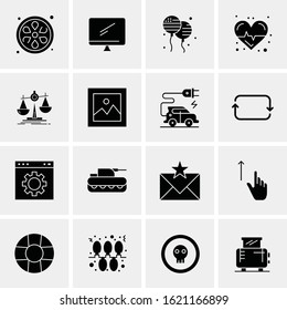16 Business Universal Icons Vector. Creative Icon Illustration to use in web and Mobile Related project.