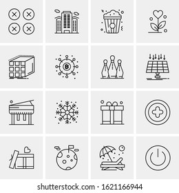 16 Business Universal Icons Vector. Creative Icon Illustration to use in web and Mobile Related project.