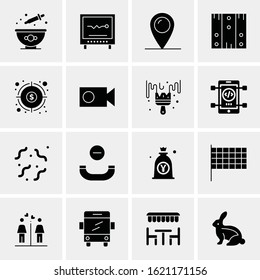16 Business Universal Icons Vector. Creative Icon Illustration to use in web and Mobile Related project.