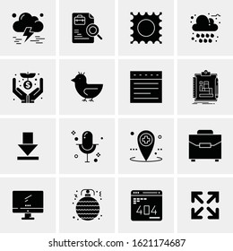 16 Business Universal Icons Vector. Creative Icon Illustration to use in web and Mobile Related project.
