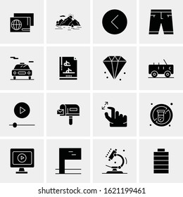 16 Business Universal Icons Vector. Creative Icon Illustration to use in web and Mobile Related project.