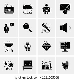 16 Business Universal Icons Vector. Creative Icon Illustration to use in web and Mobile Related project.