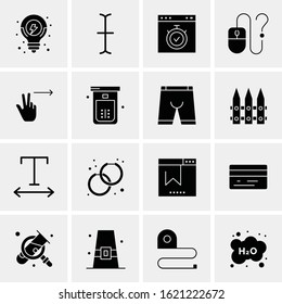 16 Business Universal Icons Vector. Creative Icon Illustration to use in web and Mobile Related project.