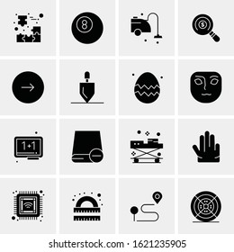 16 Business Universal Icons Vector. Creative Icon Illustration to use in web and Mobile Related project.