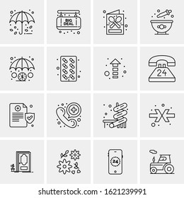16 Business Universal Icons Vector. Creative Icon Illustration to use in web and Mobile Related project.