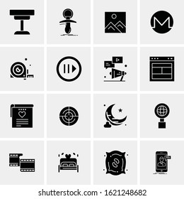 16 Business Universal Icons Vector. Creative Icon Illustration to use in web and Mobile Related project.
