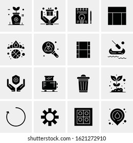 16 Business Universal Icons Vector. Creative Icon Illustration to use in web and Mobile Related project.