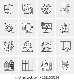 16 Business Universal Icons Vector. Creative Icon Illustration to use in web and Mobile Related project.
