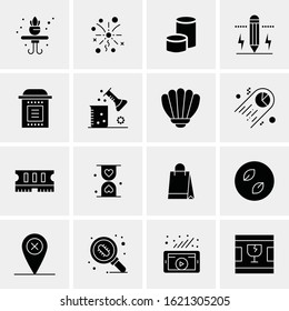 16 Business Universal Icons Vector. Creative Icon Illustration to use in web and Mobile Related project.
