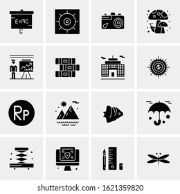 16 Business Universal Icons Vector. Creative Icon Illustration to use in web and Mobile Related project.