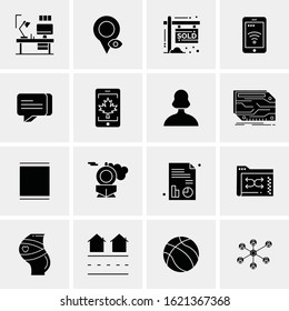 16 Business Universal Icons Vector. Creative Icon Illustration to use in web and Mobile Related project.