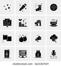 16 Business Universal Icons Vector. Creative Icon Illustration to use in web and Mobile Related project.