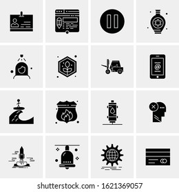 16 Business Universal Icons Vector. Creative Icon Illustration to use in web and Mobile Related project.