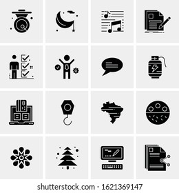16 Business Universal Icons Vector. Creative Icon Illustration to use in web and Mobile Related project.
