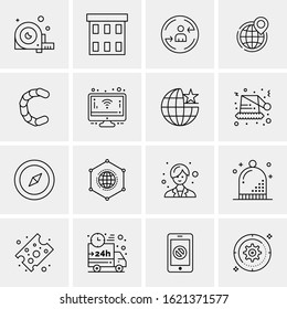 16 Business Universal Icons Vector. Creative Icon Illustration to use in web and Mobile Related project.