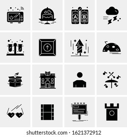 16 Business Universal Icons Vector. Creative Icon Illustration to use in web and Mobile Related project.