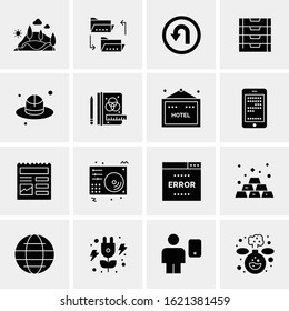 16 Business Universal Icons Vector. Creative Icon Illustration to use in web and Mobile Related project.