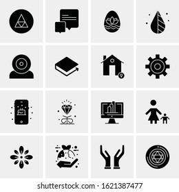 16 Business Universal Icons Vector. Creative Icon Illustration to use in web and Mobile Related project.