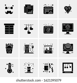 16 Business Universal Icons Vector. Creative Icon Illustration to use in web and Mobile Related project.