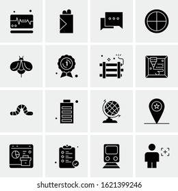 16 Business Universal Icons Vector. Creative Icon Illustration to use in web and Mobile Related project.