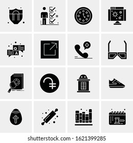 16 Business Universal Icons Vector. Creative Icon Illustration to use in web and Mobile Related project.