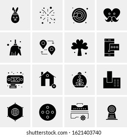 16 Business Universal Icons Vector. Creative Icon Illustration to use in web and Mobile Related project.