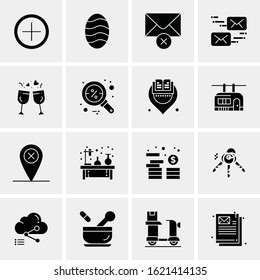 16 Business Universal Icons Vector. Creative Icon Illustration to use in web and Mobile Related project.