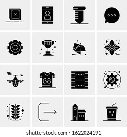 16 Business Universal Icons Vector. Creative Icon Illustration to use in web and Mobile Related project.