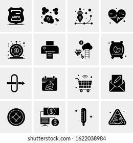 16 Business Universal Icons Vector. Creative Icon Illustration to use in web and Mobile Related project.