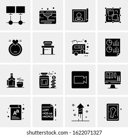 16 Business Universal Icons Vector. Creative Icon Illustration to use in web and Mobile Related project.